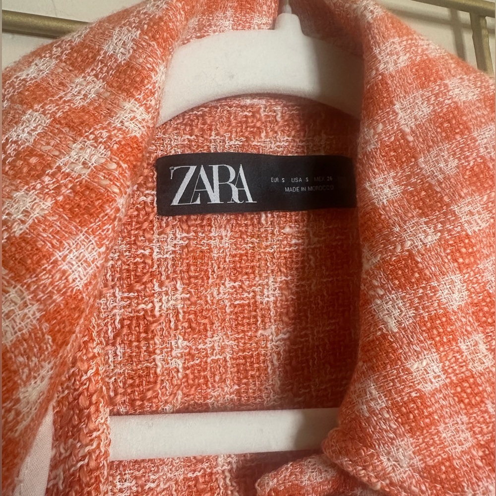 Zara Gingham Checkered Shacket - image 6